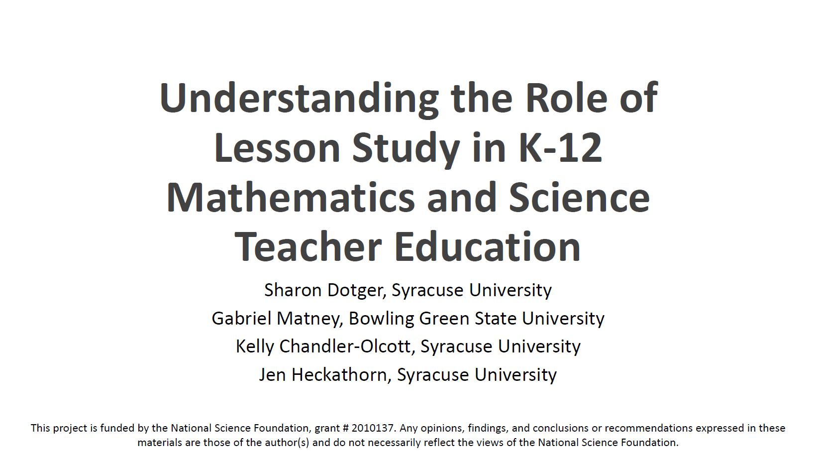 Understanding The Role Of Lesson Study In K 12 Mathematics And Science 